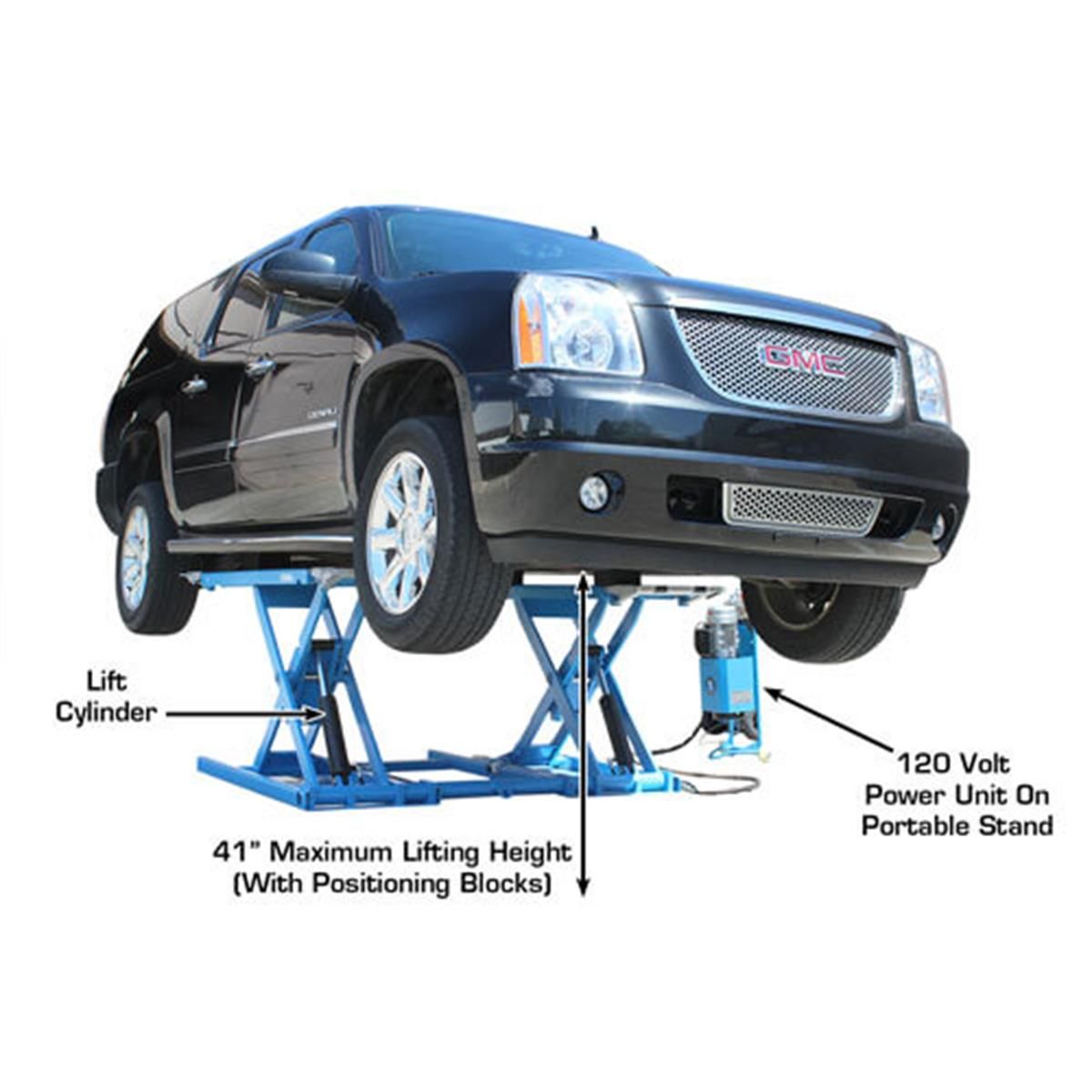 7K-Kwik-Bay Portable Mid-Rise Scissor Lift 7000 lb. Capacity