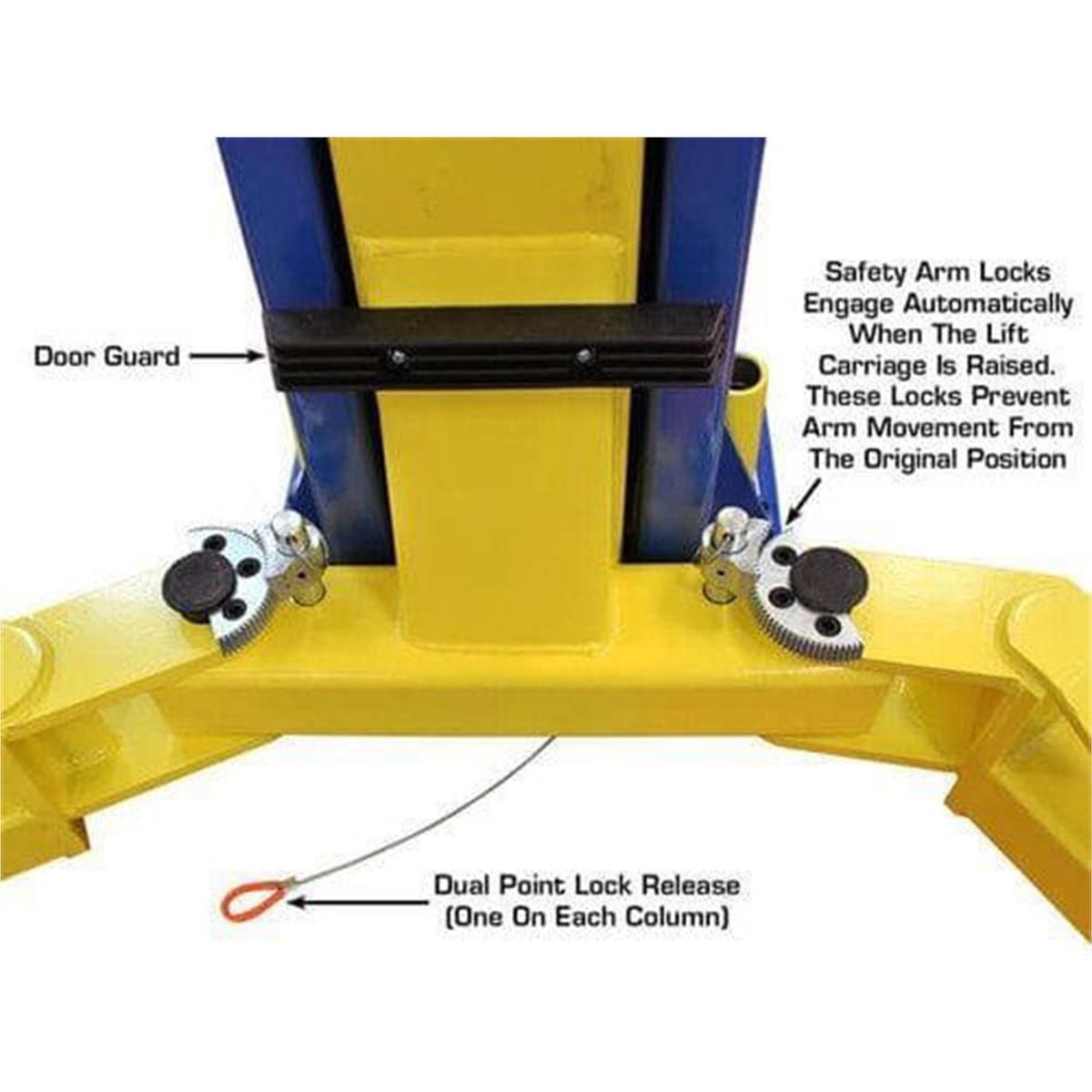 9KOHX Overhead 2-Post Lift 9,000 lb. Capacity
