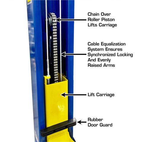 9,000 lb. Capacity Overhead 2-Post Lift