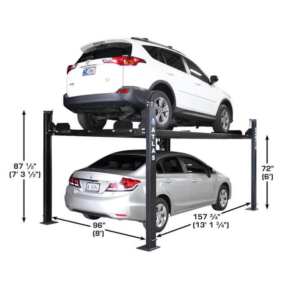 Apex 8 ALI Certified Hobbyist 4-Post Lift 8000 lb. Capacity