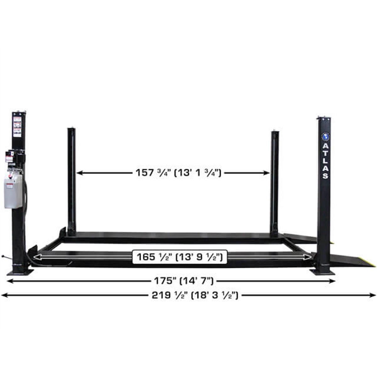 Apex 8 ALI Certified Hobbyist 4-Post Lift 8000 lb. Capacity