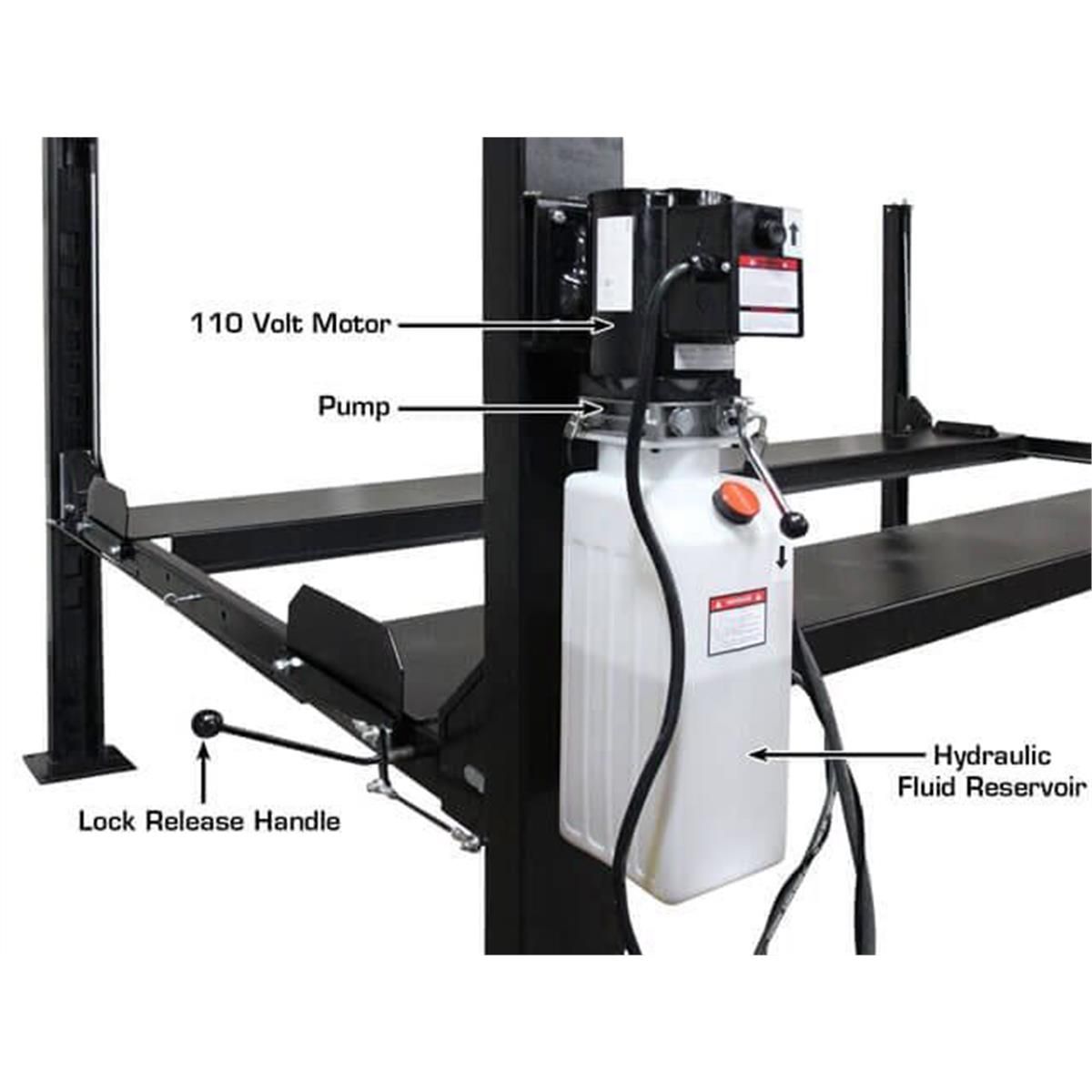 Apex 8 ALI Certified Hobbyist 4-Post Lift 8000 lb. Capacity