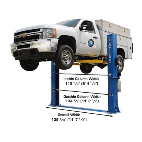 BP10000X Commercial Grade Baseplate 2-Post Lift 10,000 lb. Capacity