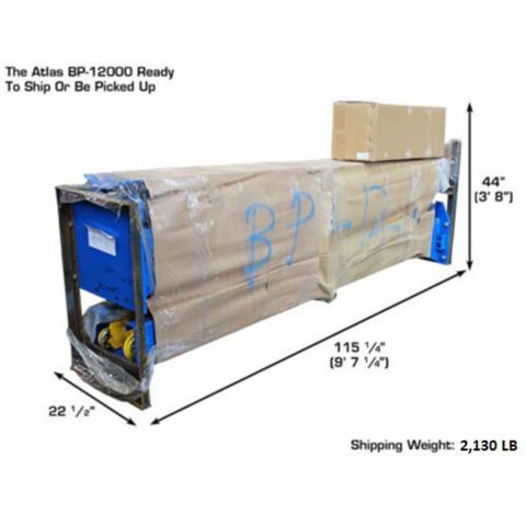 BP12000X Commercial Grade Baseplate 2-Post Lift 12,000 lb. Capacity