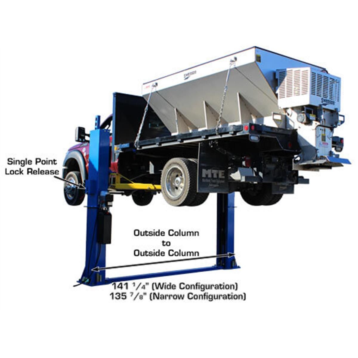 BP12000X Commercial Grade Baseplate 2-Post Lift 12,000 lb. Capacity