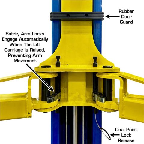9,000 lb. Capacity Baseplate 2-Post Lift