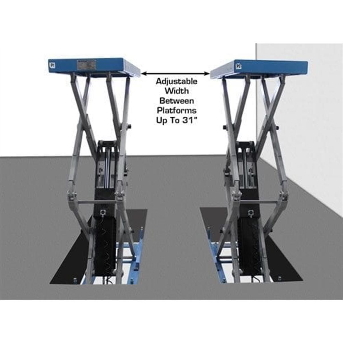 Atlas Automotive FM9SL In Ground Full Rise Scissor Lift 9,000lb Capacity