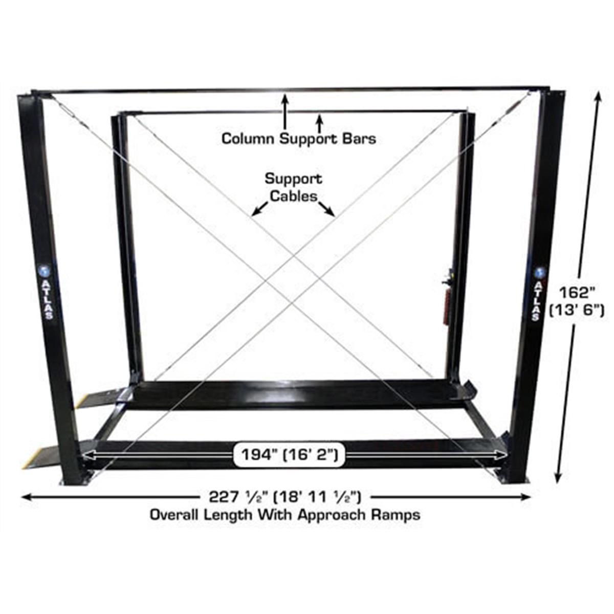 Garage PRO7000ST Super Tall 4-Post Lift 7000 lb. Capacity
