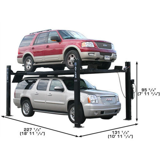 Garage PRO9000 Extra Tall, Extra Wide Portable Heavy Duty 4-Post Lift 9000 lb. Capacity