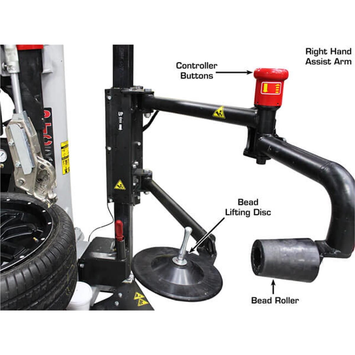 PTC500 Center Post Tire Changer with Assist Arms