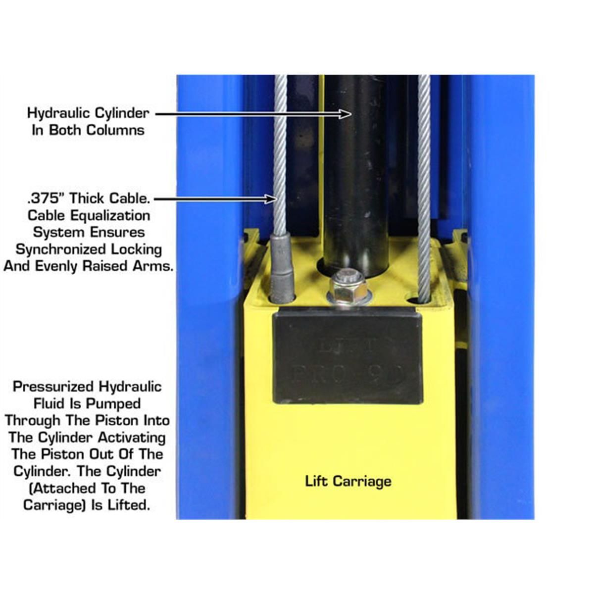 PRO-9D Overhead 2-Post Lift 9,000 lb. Capacity