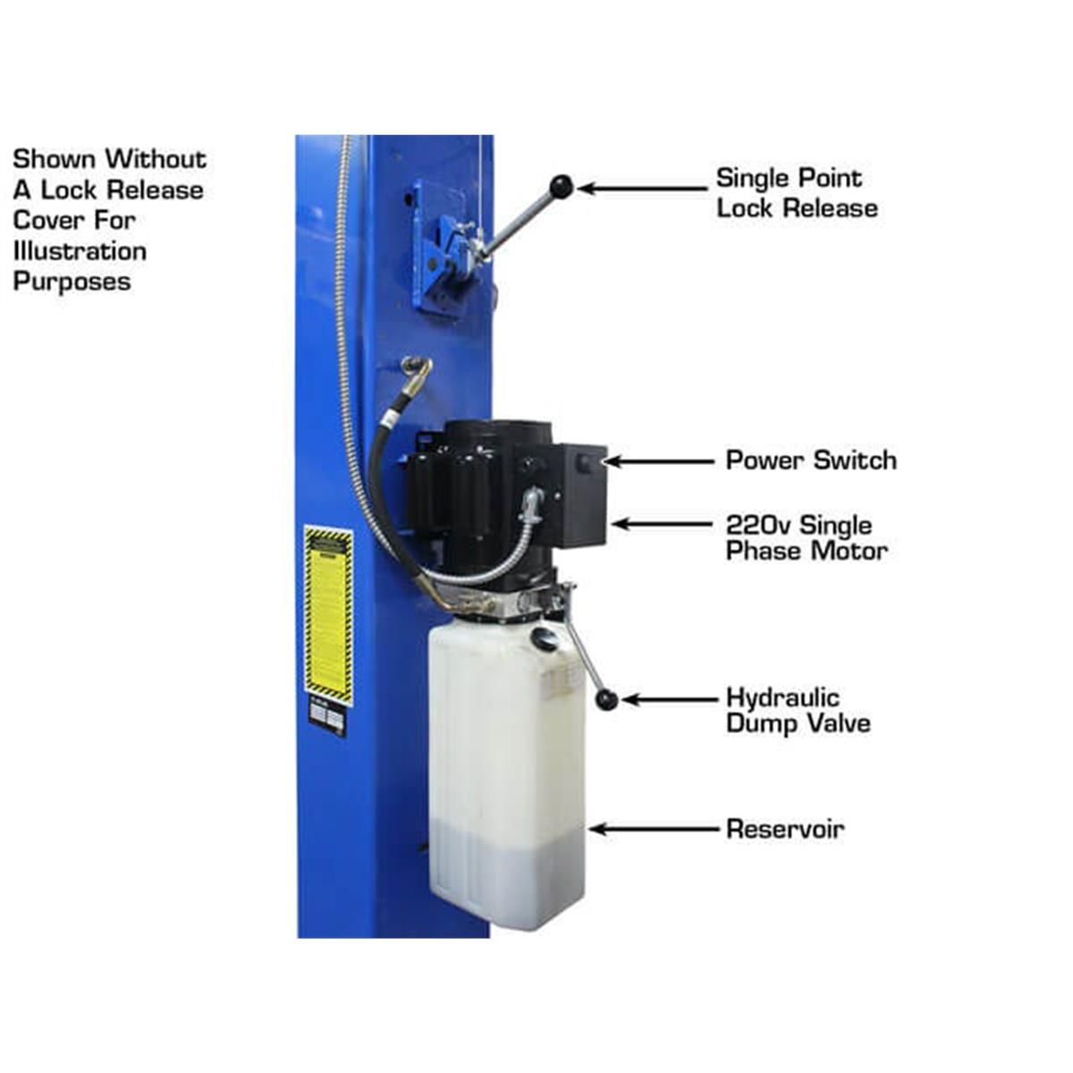 PRO-9D Overhead 2-Post Lift 9,000 lb. Capacity