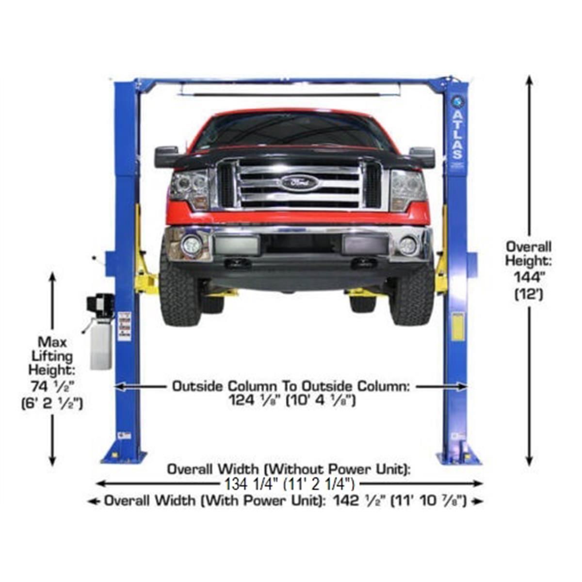 PRO-9D Overhead 2-Post Lift 9,000 lb. Capacity