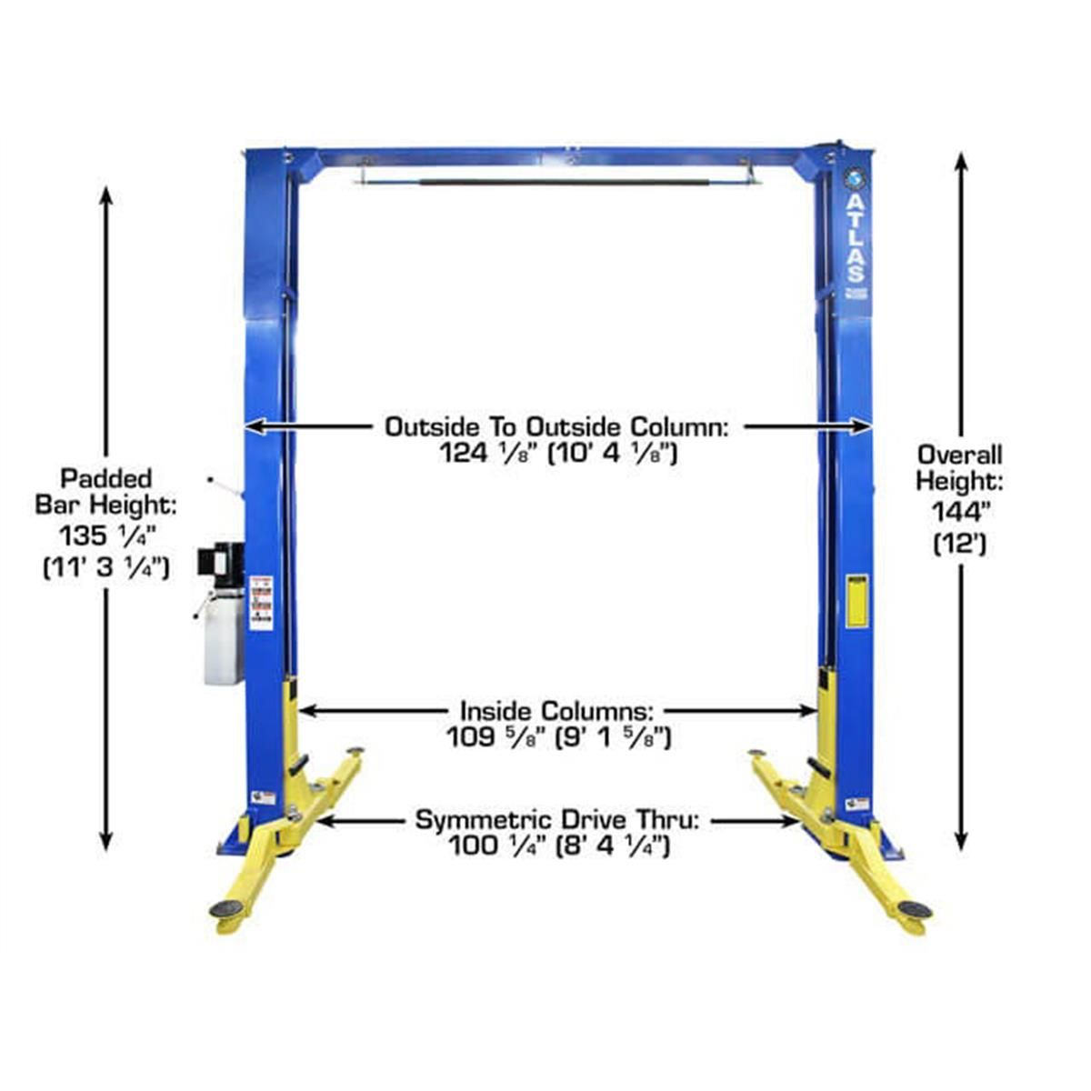 PRO-9D Overhead 2-Post Lift 9,000 lb. Capacity