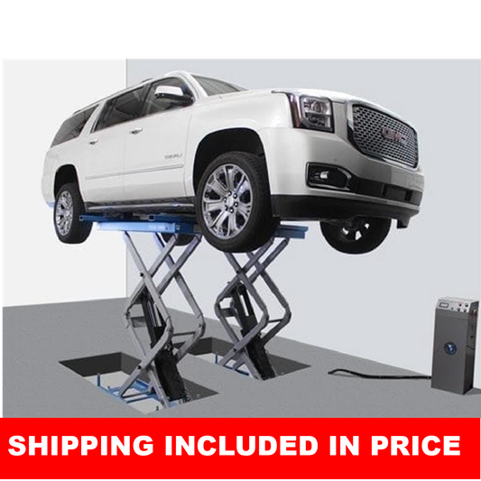Atlas Automotive FM9SL In Ground Full Rise Scissor Lift 9,000lb Capacity