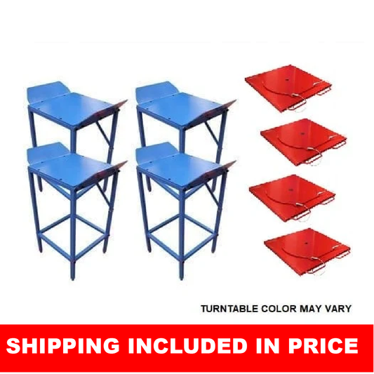 Equipment Alignment Wheel Stand and Turn Table Package