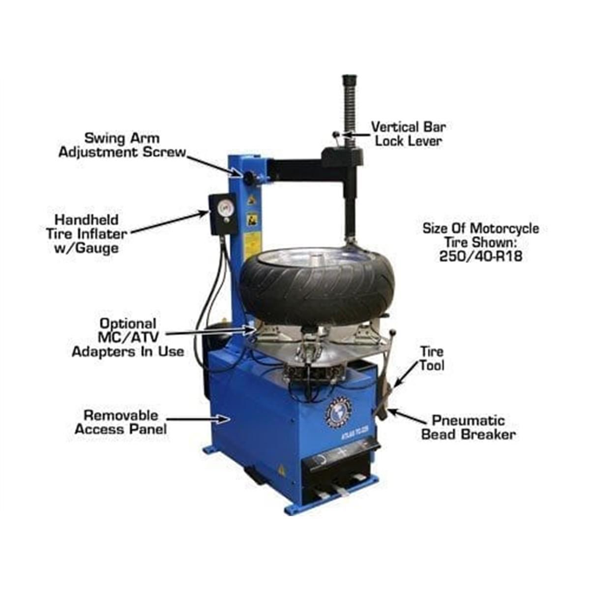 TC229 Rim-Clamp Tire Changer