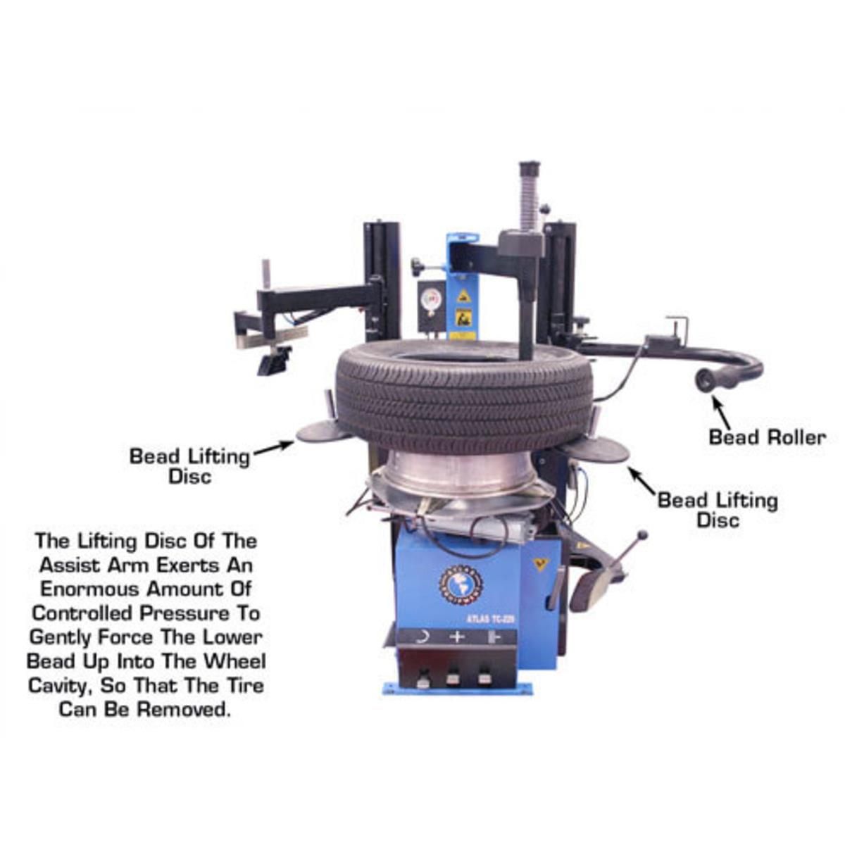 TC229DAA Rim-Clamp Tire Changer with Dual Assist Arms