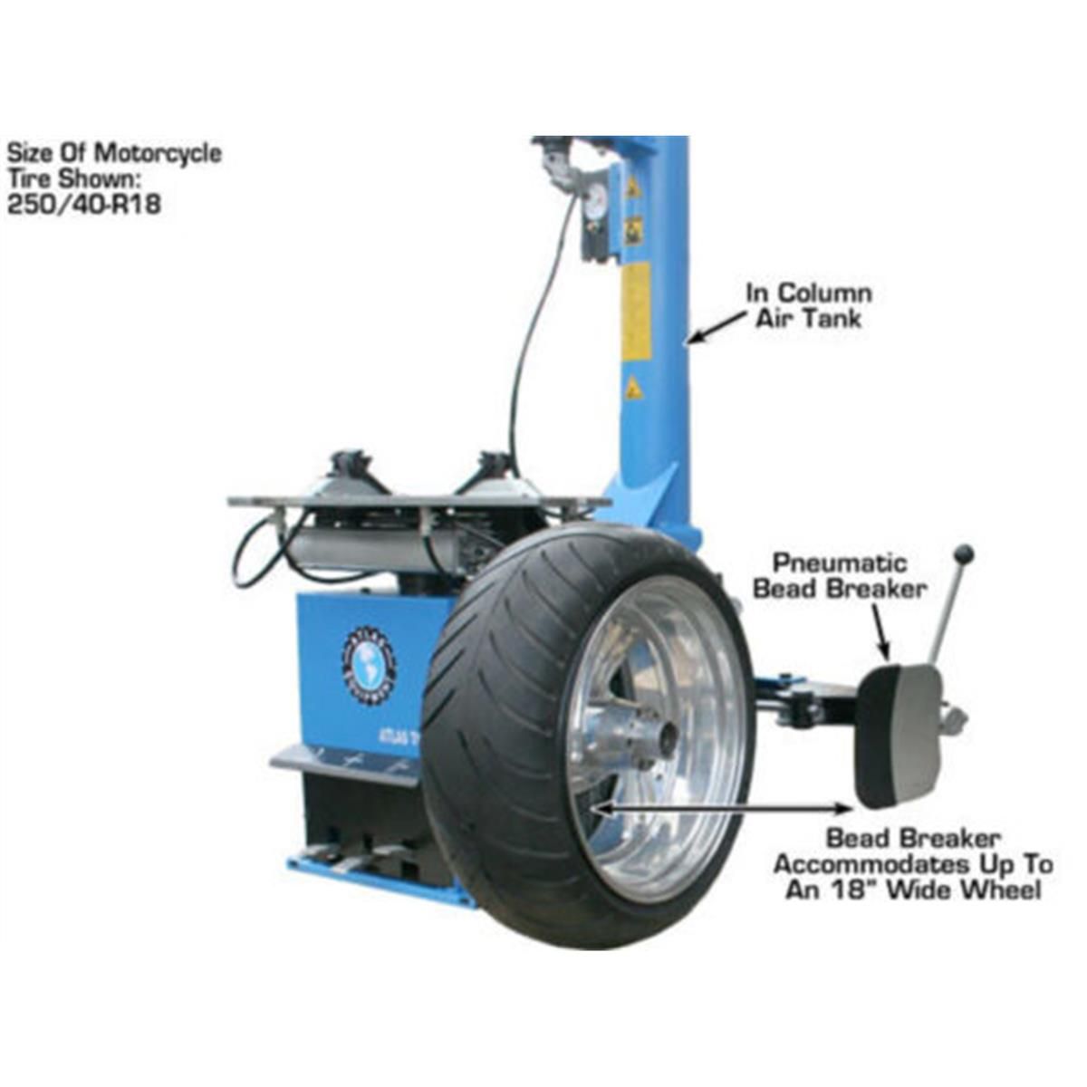 TC289LH Extra Large Rim-Clamp Tire Changer with Left Hand Assist Arm