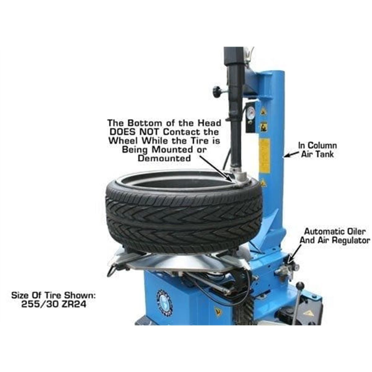 TC289LH Extra Large Rim-Clamp Tire Changer with Left Hand Assist Arm