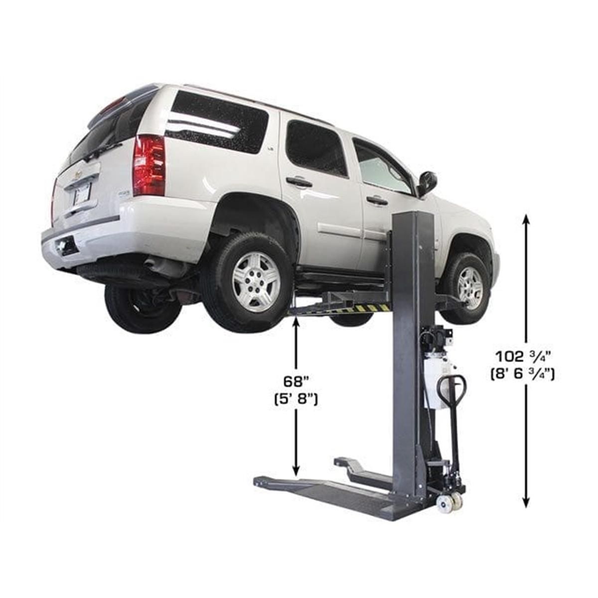 PSP-6000 6,000 lb. Capacity Portable Single Post Lift